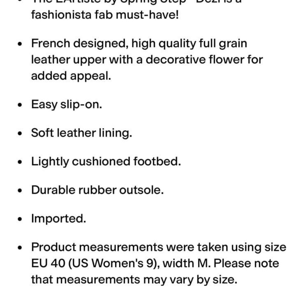 L’Artiste by Spring Step Dezi Leather Flower Slip On Shoes - Picture 10 of 10